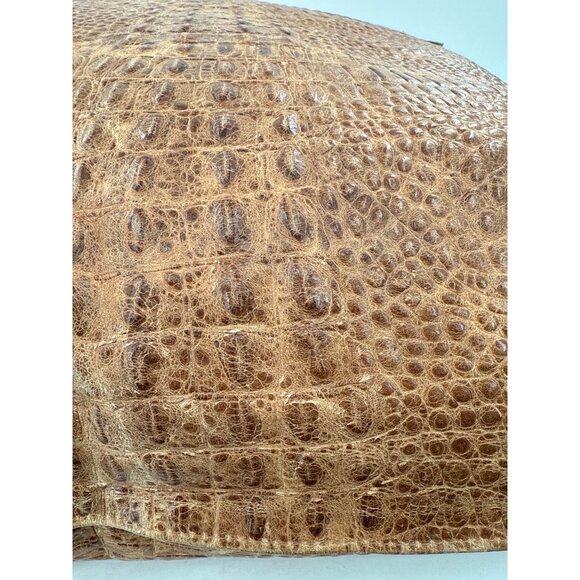 Double D Ranch Home Collection RARE Faux Crocodile Leather Pillow 25x25 - Picture 6 of 6